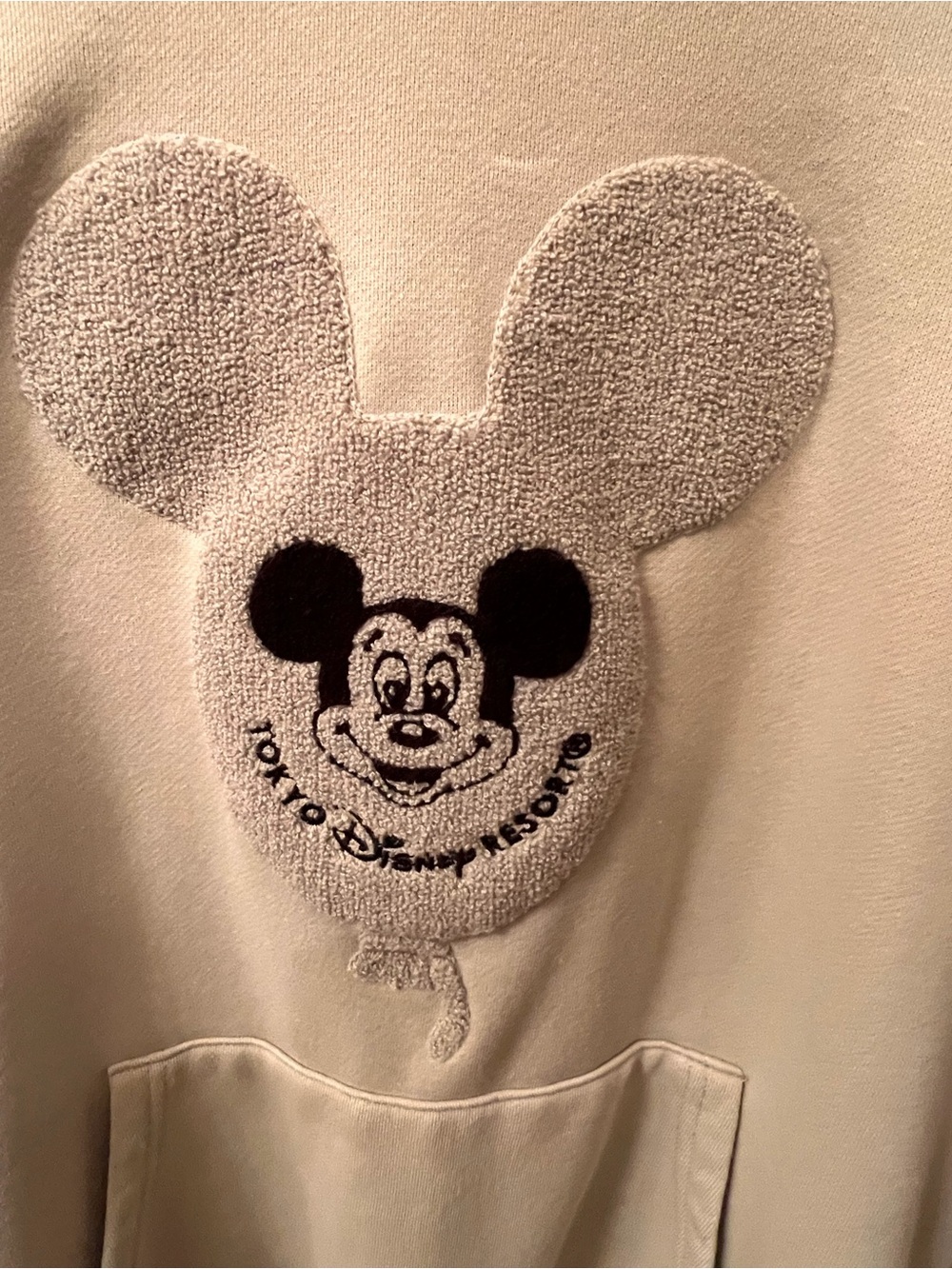 Disney Tokyo Resort Hoodie in Light Cream